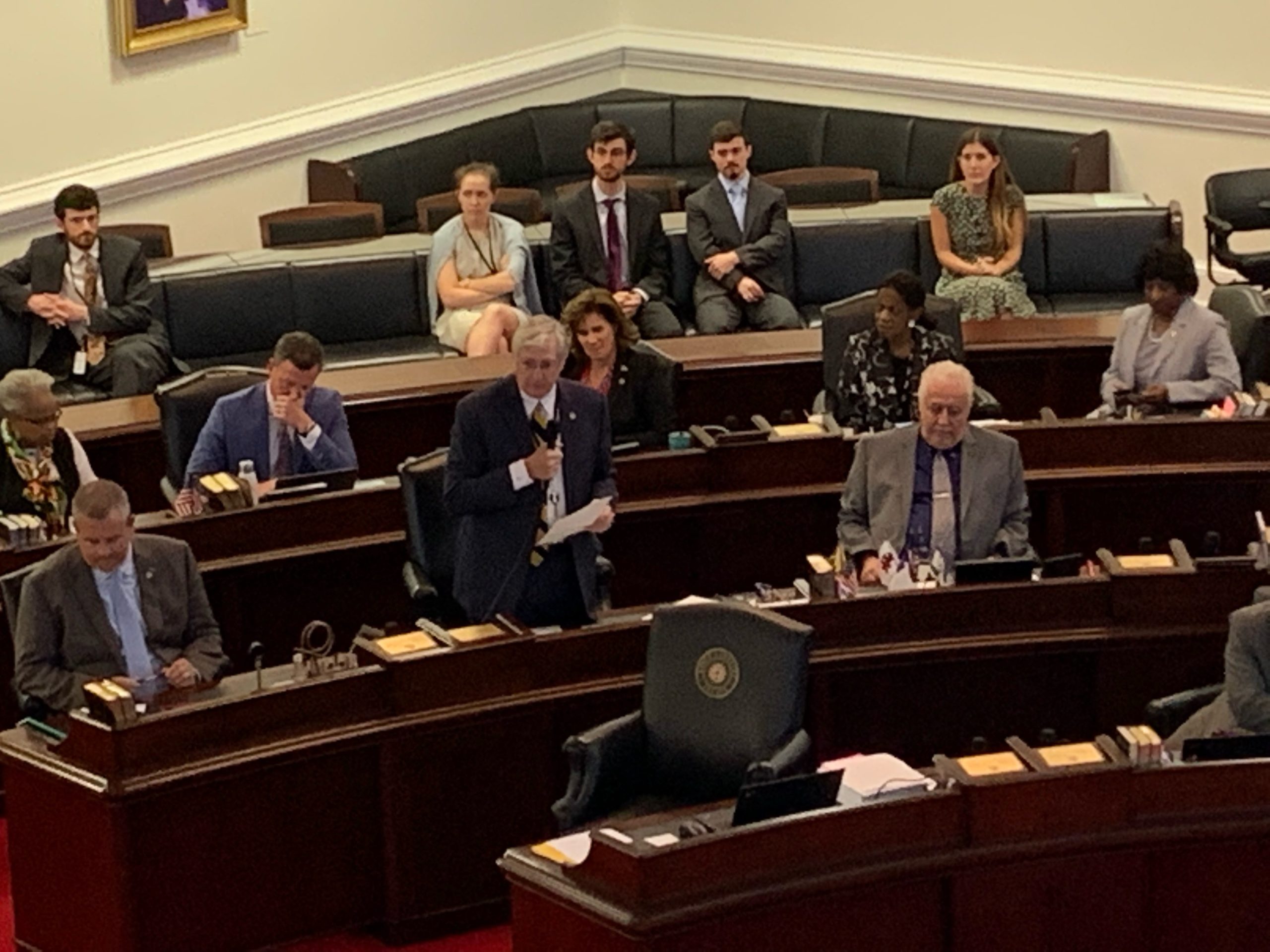Sen. Ted Alexander on Senate floor