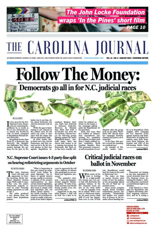 Latest Print Edition of Carolina Journal