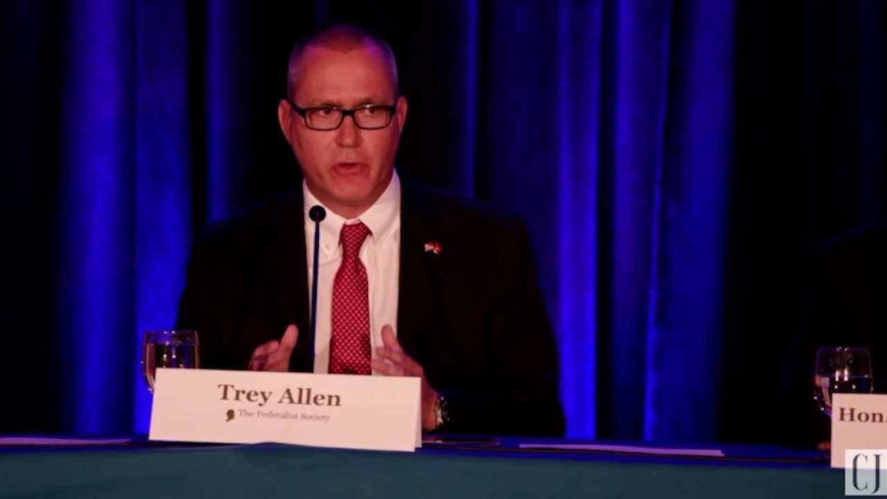 Trey Allen speaking in forum