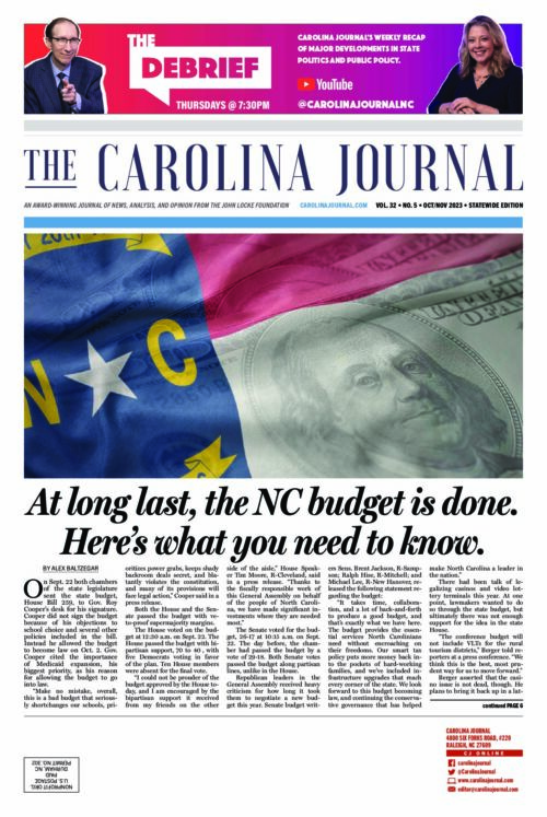 Latest Print Edition of Carolina Journal