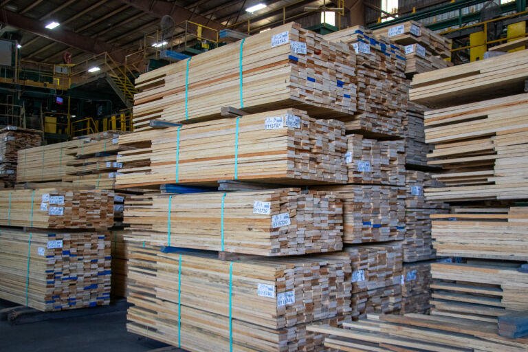 Lumber in Mackey’s Ferry Sawmill