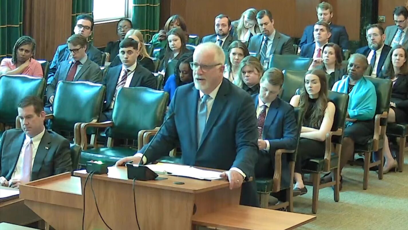 Lawyers Kevin Williams argues at the North Carolina Supreme Court